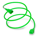 Plug (Male) : IEC 60320 C14 Connector (Female) : IEC 60320 C19 Color : Green