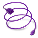Plug (Male) : IEC 60320 C20 Connector (Female) : IEC 60320 C13 Color : Purple
