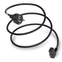 3m European Schuko CEE7/7 to IEC60320 C19 LEFT ANGLE 16A 250V 1.5mm2 H05VV-F Power Cord - Black