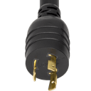 1FT Black Adapter NEMA L5-20P to NEMA 5-15/20R (T-SLOT) 20A 125V