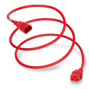 Plug (Male) : IEC 60320 C14 Connector (Female) : IEC 60320 C19 Color : Red