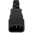1FT C14 to C13 10A 250V BLACK - UNIVERSA