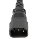 Color : Black Plug (Male) : IEC 60320 C14