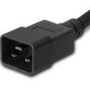 Plug (Male) : IEC 60320 C20 Color : Black