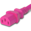 Connector (Female) : IEC 60320 C13 Color : Pink
