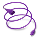 Plug (Male) : IEC 60320 C14 Connector (Female) : IEC 60320 C13 Color : Purple