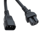 Global C14 to C15, 10A/250V 7FT Black Power Cord, cULus, ENEC, VDE, PSE, UKCA, CE Approvals