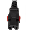3FT White A-Lock IEC320 C14  to IEC320 C15 Universal Locking 15A 250V