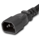 Color : Black Plug (Male) : IEC 60320 C14