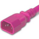 Plug (Male) : IEC 60320 C14 Color : Pink