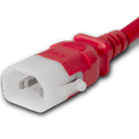 Plug (Male) : IEC 60320 C14 Locking (P-Lock) Color : Red