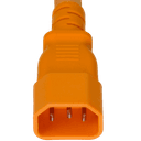 Plug (Male) : IEC 60320 C14 Color : Orange