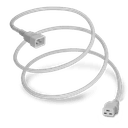Global C20 to C19, 16A/250V 5FT White Power Cord, KC, cULus, ENEC, VDE, PSE, SAA, CCC, UKCA, CE Approvals