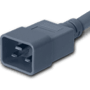 Plug (Male) : IEC 60320 C20 Color : Gray