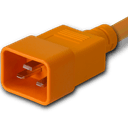 Plug (Male) : IEC 60320 C20 Color : Orange