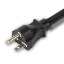 6FT Black Extension Cable NEMA 6-15P to NEMA 6-15R 15A 250V