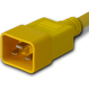 Plug (Male) : IEC 60320 C20 Color : Yellow