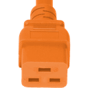 Connector (Female) : IEC 60320 C19 Color : Orange