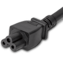 1FT Black Slim SVT NEMA 5-15P to IEC320 C5 10A 125V