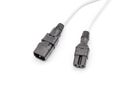 Zonit Z-Lock+ zC14 to zC15 locking power cord, white