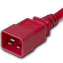 Plug (Male) : IEC 60320 C20 Color : Red