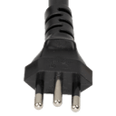 Color : Black Plug (Male) : Brazil NBR14136 10A 250V (3 Pin 3.7mm Grounded) Plug (Male) : Brazil NBR14136 16A 3x 4.5mm Pin Grounded Plug (Male) : Brazil NBR14136 20A 250V (3 Prong 4.5mm Pin Grounded)