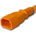 Plug (Male) : IEC 60320 C14 Color : Orange