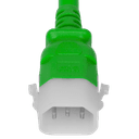 Plug (Male) : IEC 60320 C14 Locking (P-Lock) Color : Green