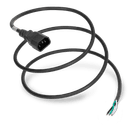 3FT C14 to OPEN 15A 250V 14awg Power Cord - BLACK