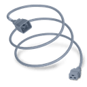 Plug (Male) : IEC 60320 C20 Connector (Female) : IEC 60320 C19 Color : Gray