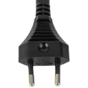 6FT Black Europlug Extension CEE7/16 to CEE7/16 2.5A 250V