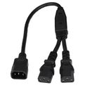 13A C14 to C13 2x SPLITTER Power Cords BLACK Top.jpg