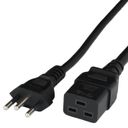 250cm brazil nbr14136 plug to iec60320 c19 16a 250v h05vvf3g15 power cord black Front.jpg