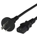 6FT Argentina IRAM2073 Plug IEC60320 C13 10A 250V Power Cord BLACK Front.jpg