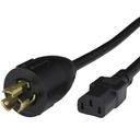 NEMA L515P C13 Power Cords BLACK Front.jpg