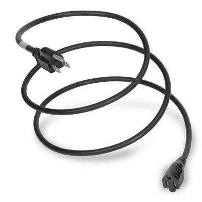 1FT Black Extension Cable NEMA 5-15P to NEMA 5-15R 13A 125V