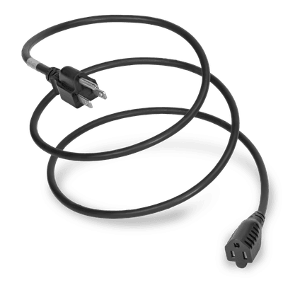 6FT Black Extension Cable NEMA 5-15P to NEMA 5-15R 15A 125V