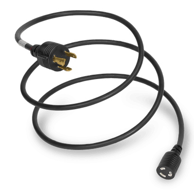 1FT NEMA L6-30P to L6-20R 20A 250V 12awg Adapter Power Cord - BLACK