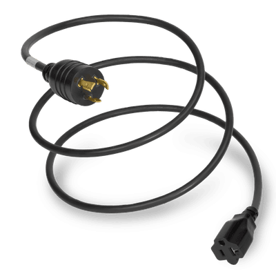 1FT Black Adapter NEMA L5-30P to NEMA 5-20R 20A 125V