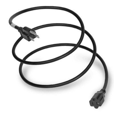1FT Black Standard Duty NEMA 5-15P to NEMA 5-20R 15A 125V