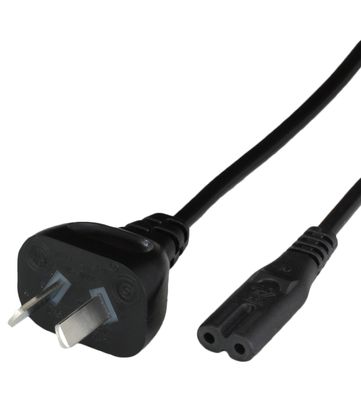 6FT Black Argentina 2 Pin IRAM 2063 to IEC320 C7 2.5A 250V