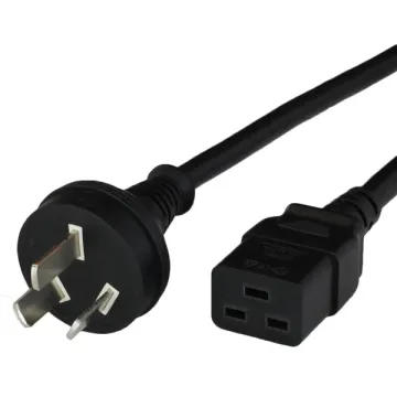 Black Type I China GB2099 to IEC320 C19 16A 250V
