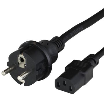 Europe Schuko CEE7/7 to IEC 60320 C13 Power Cords