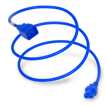 Blue High Temp IEC320 C20 to IEC320 C21 20A 250V