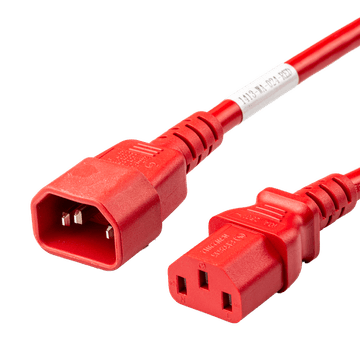 Red Global Deployment IEC320 C14 to IEC320 C13 10A 250V