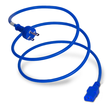 Blue Standard NEMA 6-15P to IEC320 C13 15A 250V