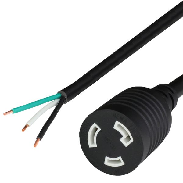 Black 1 Foot NEMA L5-20R cord