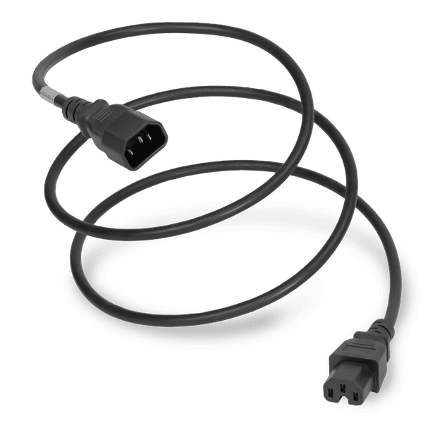 Black 1 Foot C15 cord