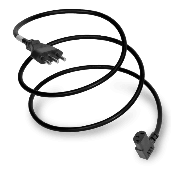Black 2.5 meters C13 Left Angle cord