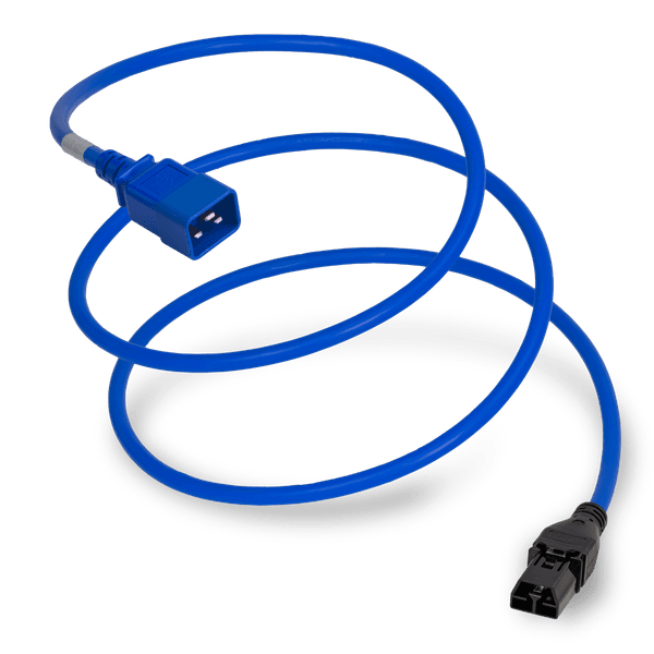 Blue 1.0 meter Saf-D-Grid 400V (Connector) cord